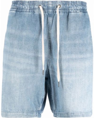 Teksariidest lühikesed püksid Polo Ralph Lauren sinine