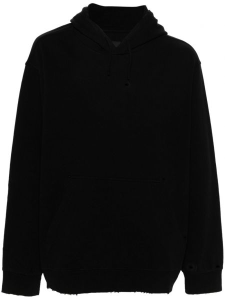 Pamučna hoodie s kapuljačom Givenchy crna