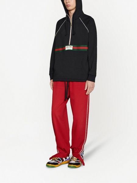 Gestreifter hoodie aus baumwoll Gucci