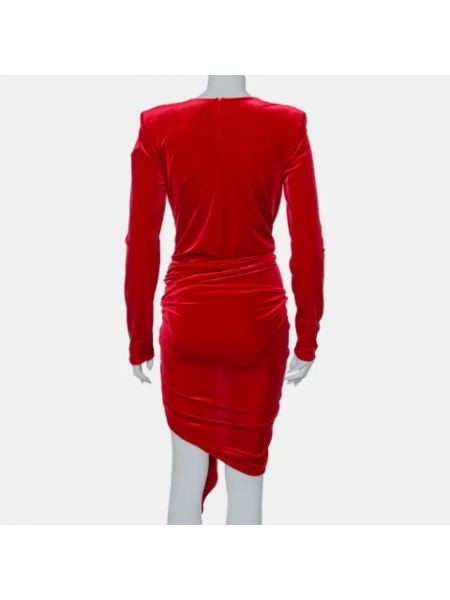 Vestido de terciopelo‏‏‎ Alexandre Vauthier Pre-owned rojo