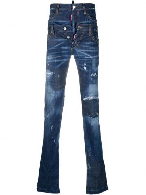 Skinny fit-jeans Dsquared2 blå