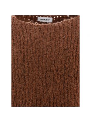 Jersey de tela jersey de lana mohair Ambush marrón
