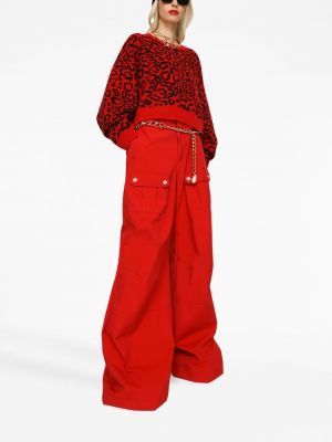 Transparenter pullover mit print mit leopardenmuster Dolce & Gabbana
