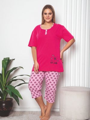 Bavlněné pyžamo Fasardi růžové