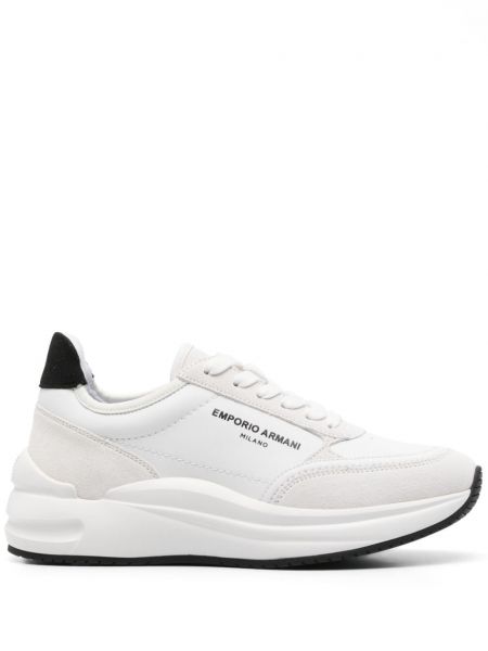 Deri kadife sneaker Emporio Armani