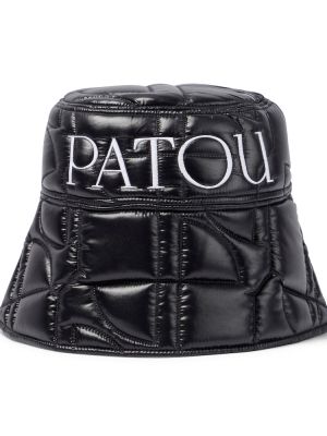 Pikowany kapelusz Patou czarny