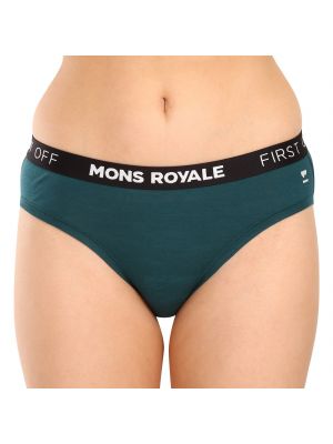 Kalhotky z merino vlny Mons Royale zelené