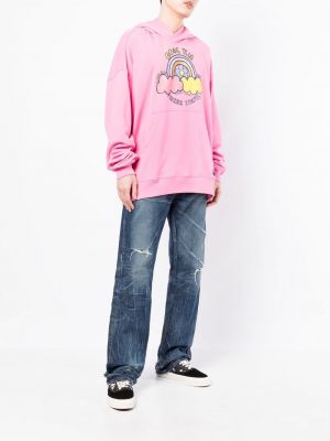 Raštuotas džemperis su gobtuvu Cool Tm rožinė