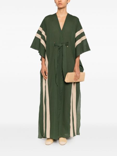 Robe à rayures Adriana Degreas vert