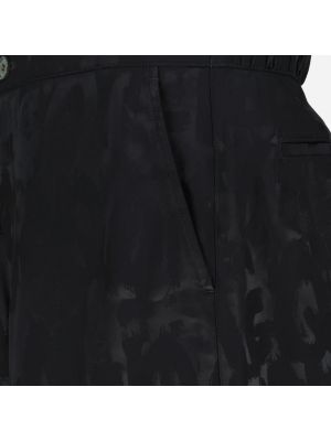 Pantalones cortos con estampado Alexander Mcqueen negro