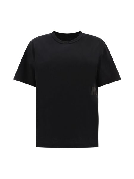 Czarna koszulka bawełniana Alexander Wang