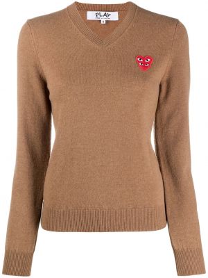 Sweter Comme Des Garcons Play - Brązowy