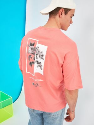 Póló nyomtatás Trendyol rózsaszín