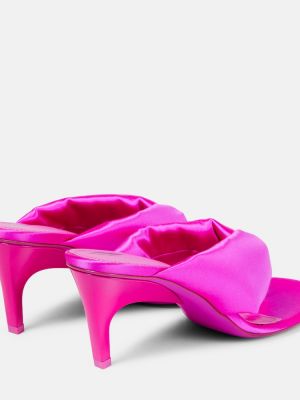 Sandalias de raso The Attico rosa