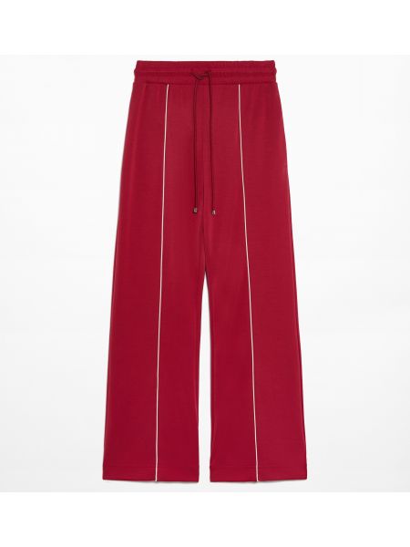 Спортивные штаны из модала свободного кроя Oysho красные