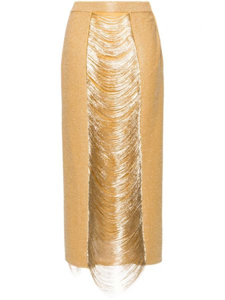 Suknja pencil Alexander Mcqueen zlatna