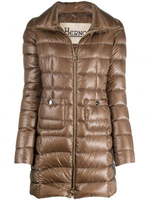 Kabát na zip Herno hnědý