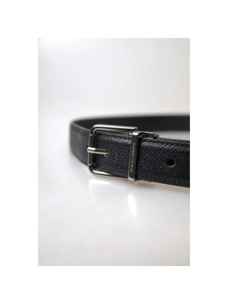Cinturón de cuero con hebilla de granate Dolce & Gabbana