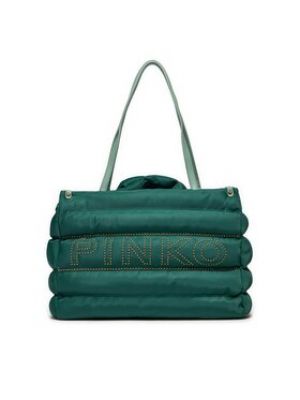 Shopper kabelka z nylonu Pinko zelená