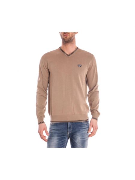 Sweter Armani Jeans beżowy