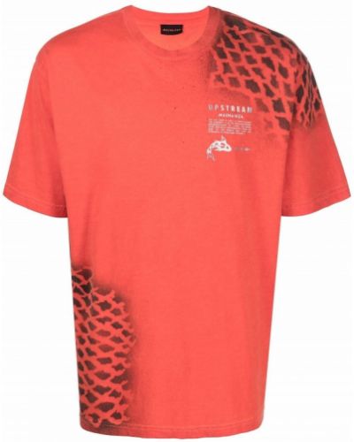 Camiseta de cuello redondo Mauna Kea rojo