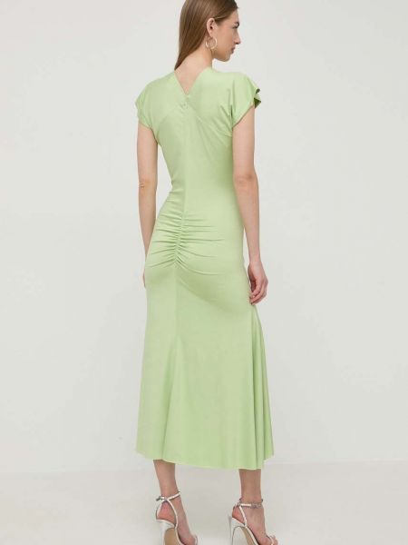 Sukienka długa Victoria Beckham zielona