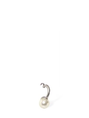 Uhani z perlami Saint Laurent srebrna