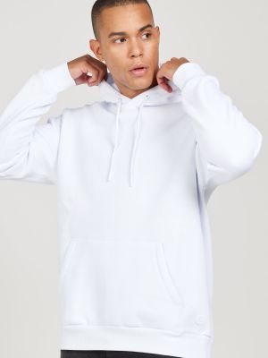 Βαμβακερός fleece φούτερ με κουκούλα Ac&co / Altınyıldız Classics λευκό