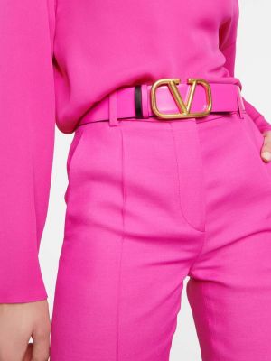 Кожаный ремень Valentino Garavani розовый