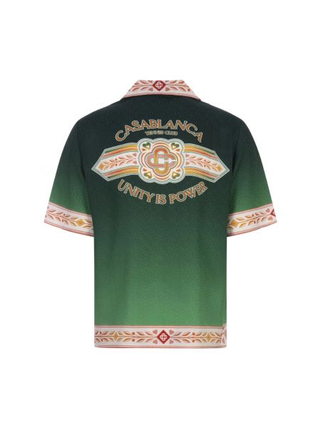 Koszula z krótkim rękawem Casablanca zielona