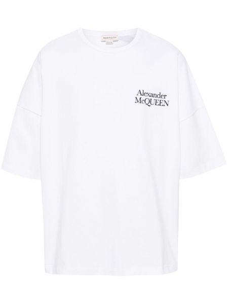 Βαμβακερή μπλούζα με σχέδιο Alexander Mcqueen