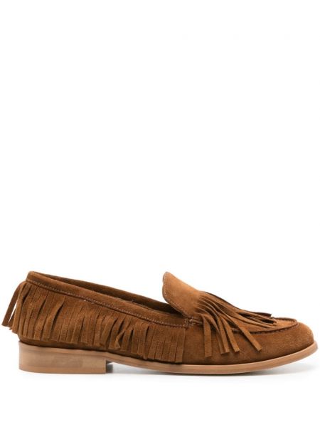 Loafers med frynser Anna F. brun