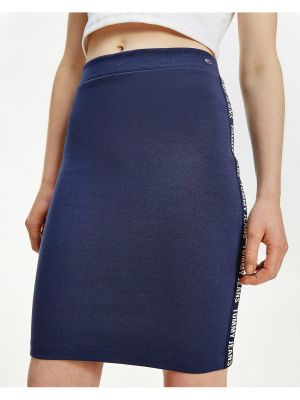 Džínová sukně Tommy Hilfiger modré