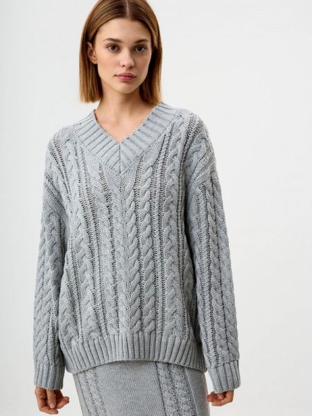 Серый пуловер Sela