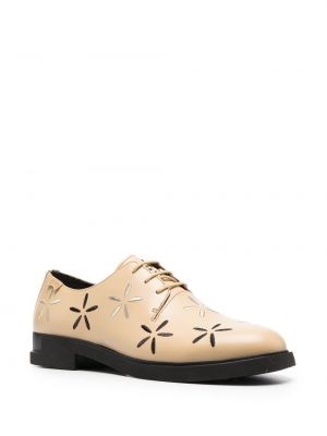 Gėlėtos oksfordo batai Camper smėlinė
