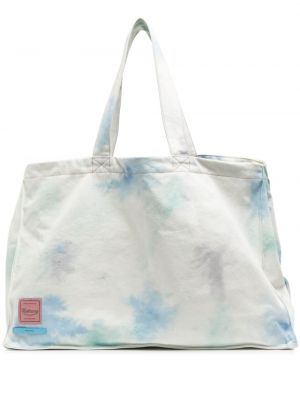 Shopper handtasche aus baumwoll mit print Haikure