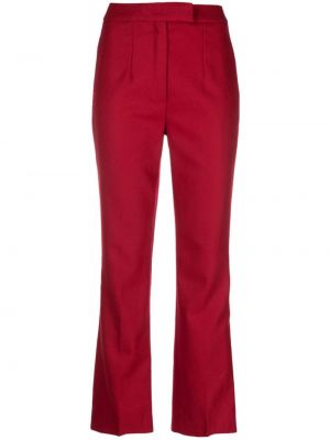Pantaloni cu picior drept de lână John Galliano Pre-owned roșu