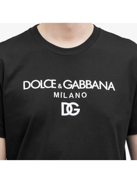Футболка с круглым вырезом Dolce & Gabbana черная