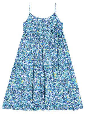 Floral dress for jenter Poupette St Barth Kids blå