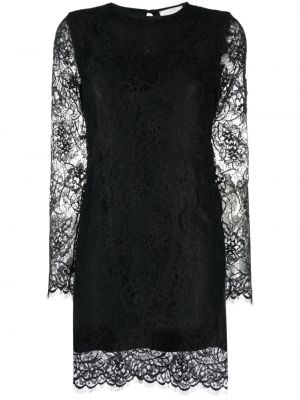Čipkované koktejlkové šaty Antonelli čierna