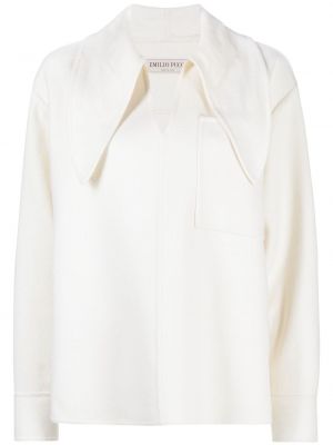 Jersey con lazo de tela jersey Emilio Pucci blanco