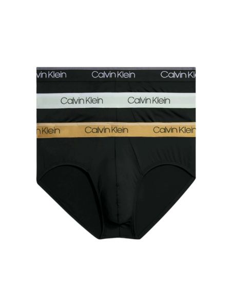 Slipy skórzane Calvin Klein Underwear czarne