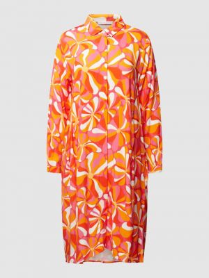 Sukienka midi z nadrukiem Frieda & Freddies pomarańczowa
