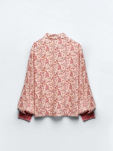 Блузка в цветочек с принтом Zara