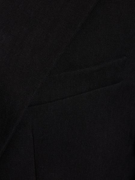Blazer de lino Michael Kors Collection negro