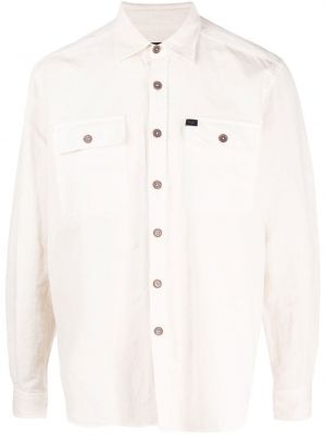 Риза с копчета Fay бяло