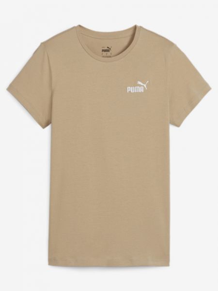 T-shirt mit stickerei Puma beige