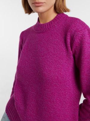 Vlnený sveter A.p.c. fialová