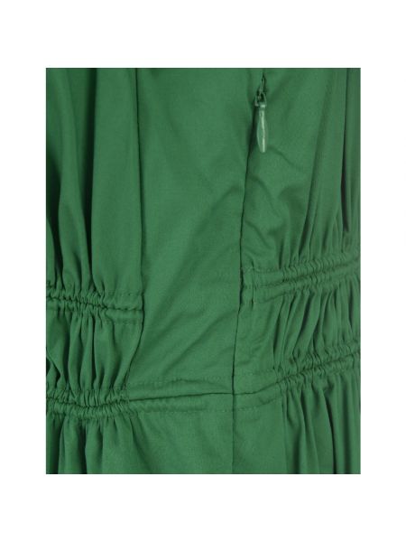Vestido midi de algodón Diane Von Furstenberg verde