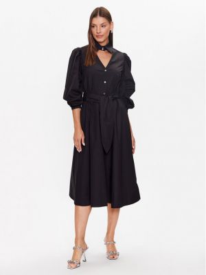 Φόρεμα σε στυλ πουκάμισο Karl Lagerfeld μαύρο